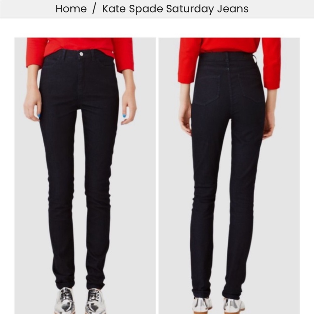 Kate Spade Saturday High waisted indigo Jeans